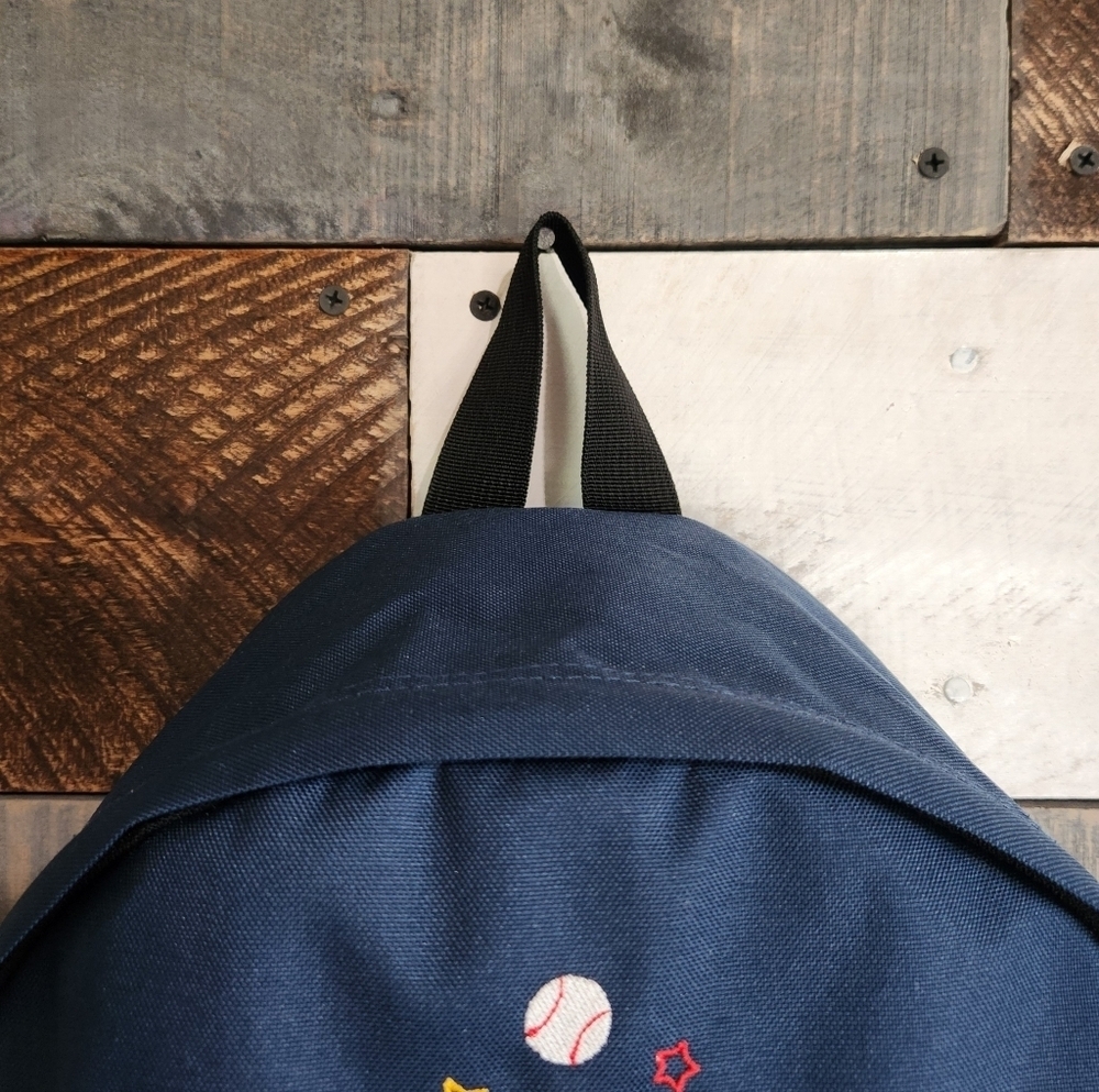 Jansport Navy Blue Small Mini Sporty Youth Kids Backpack - Picture 7 of 12